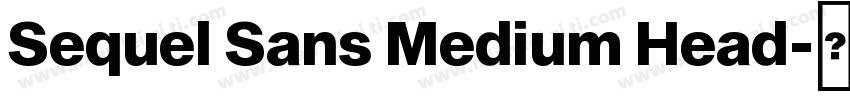 Sequel Sans Medium Head字体转换